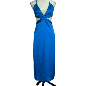 Zara Blue Cut-Out Dress